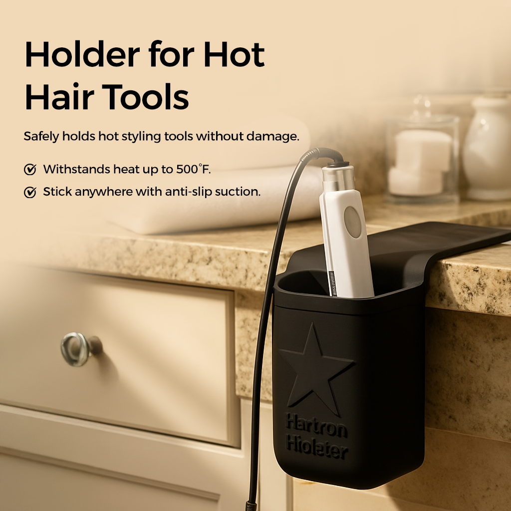 Heat-Safe Hair Tool Holder – No Burns, No Mess