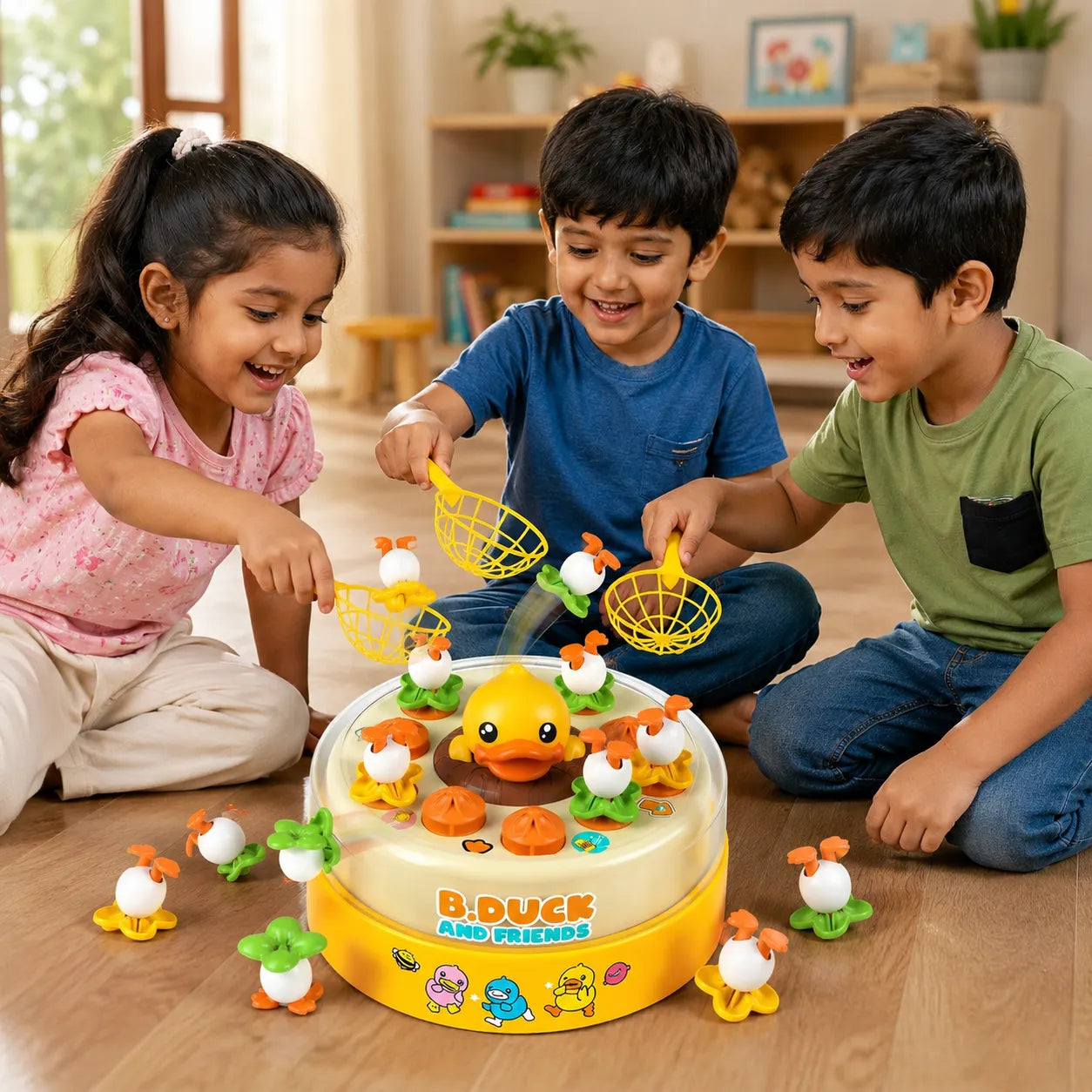 Kids Electric Duck Eggs Catcher Game
