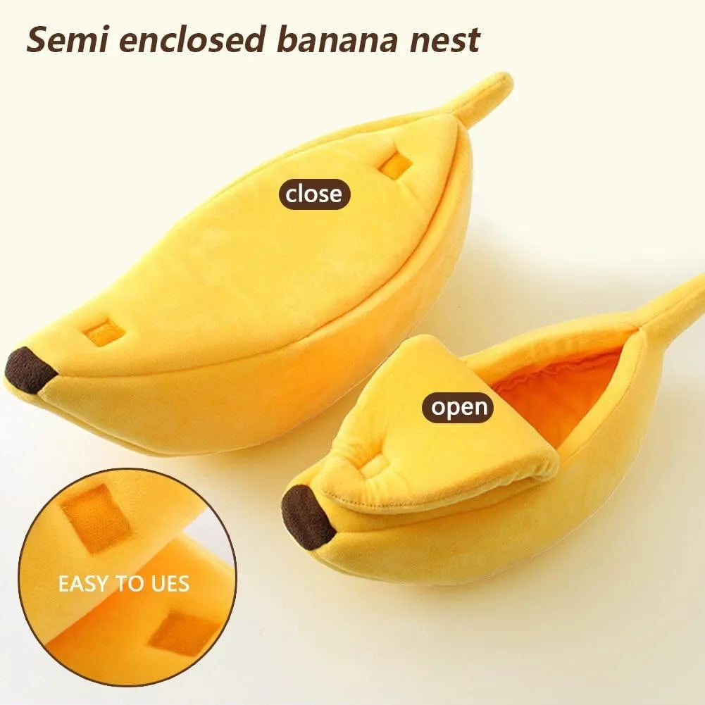 Anxiety Relief Cozy Banana Bed for pets
