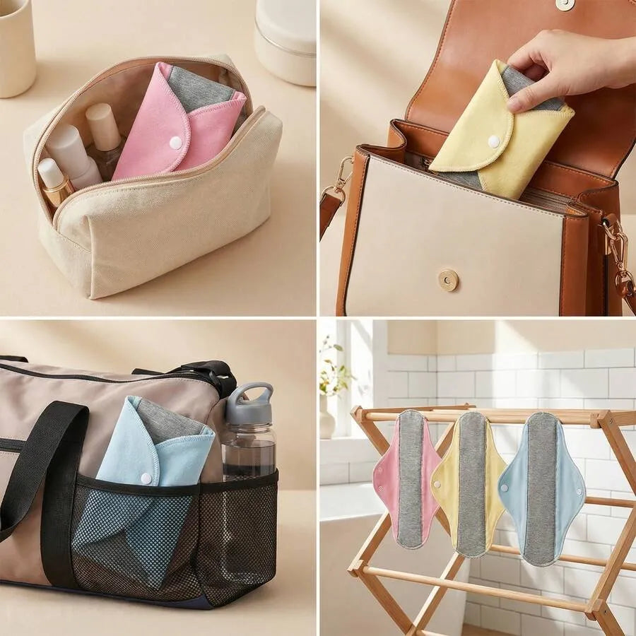 Reusable Antibacterial Cotton Sanitary Pads