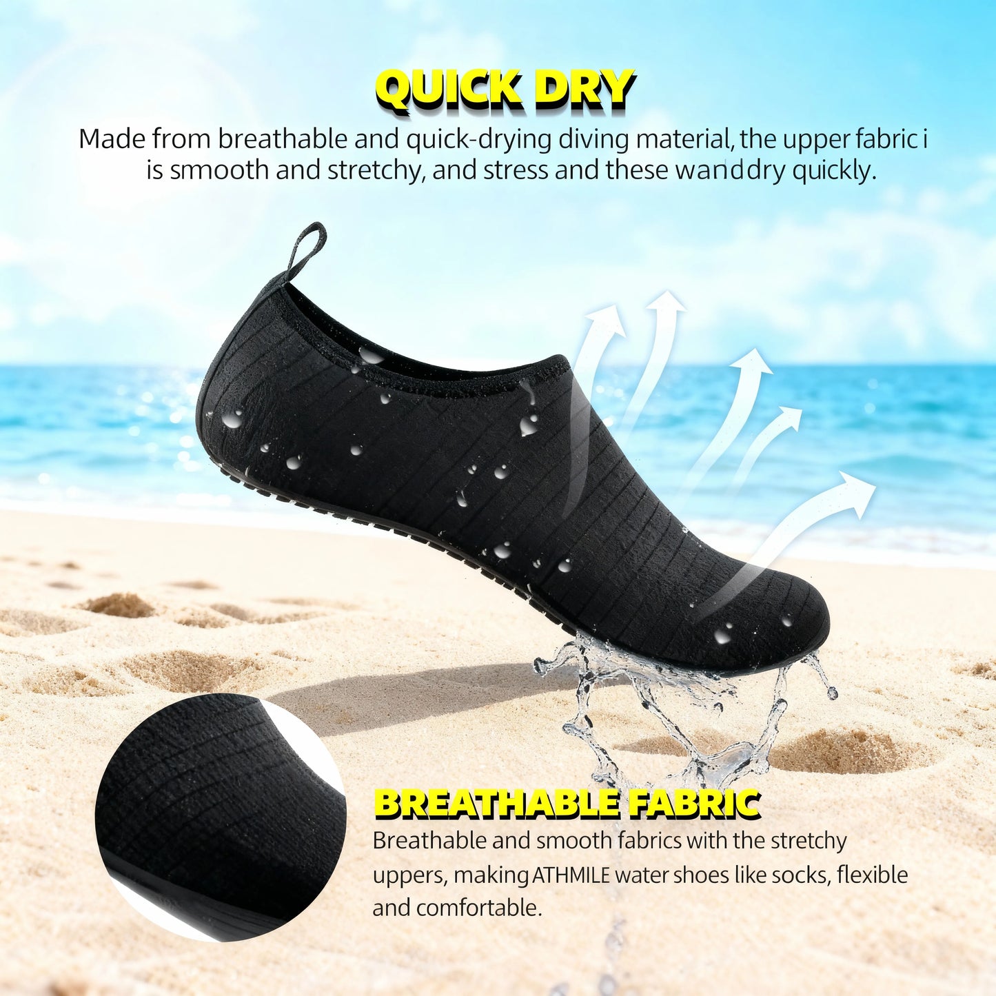 Water-Resistant Lightweight Fitness Shoes – Non-Slip Grip