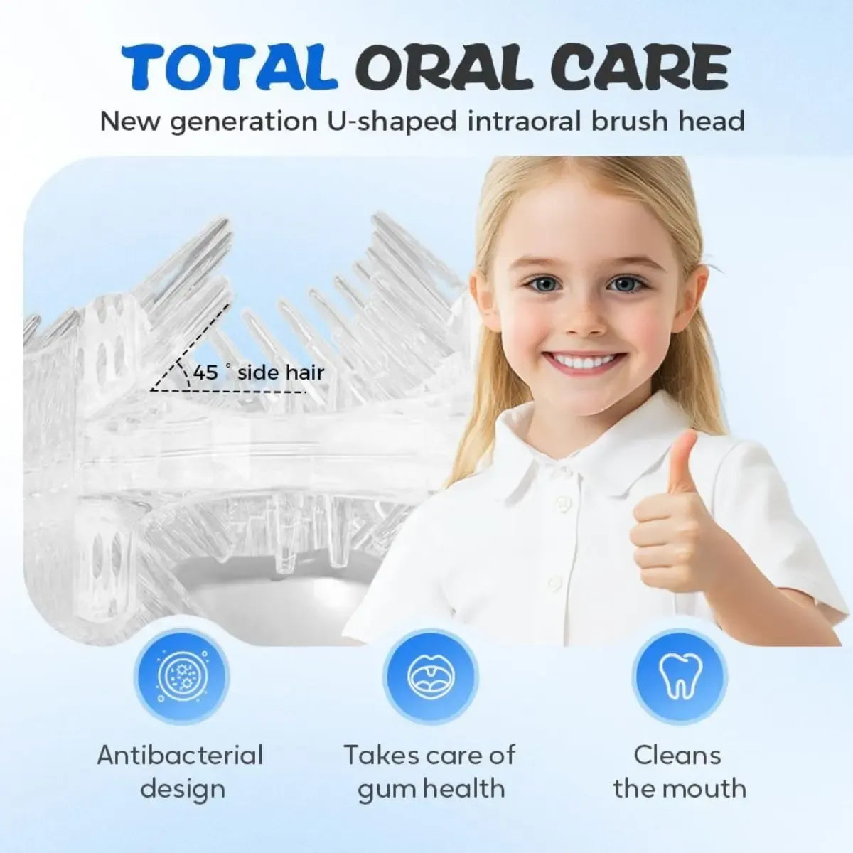 Automatic 360° Toothbrush for Kids – Easy & Safe Full Mouth Cleaning