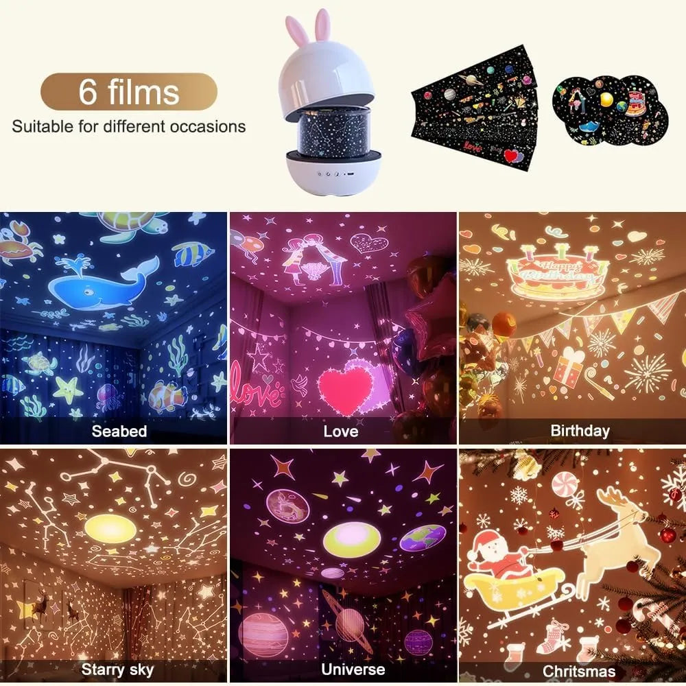 360° Imagination Boosting Projection Lamp for Kids
