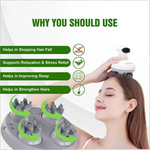 Electric Head Massager for Stress Relief and Hair Growth