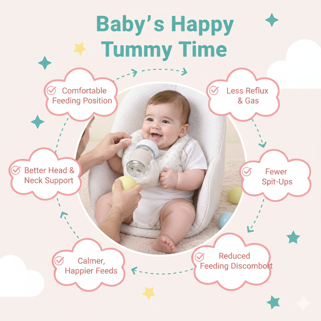 Hands-Free Baby Bottle Pillow