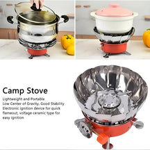 Portable Mini Camping Stove with Windproof Shield