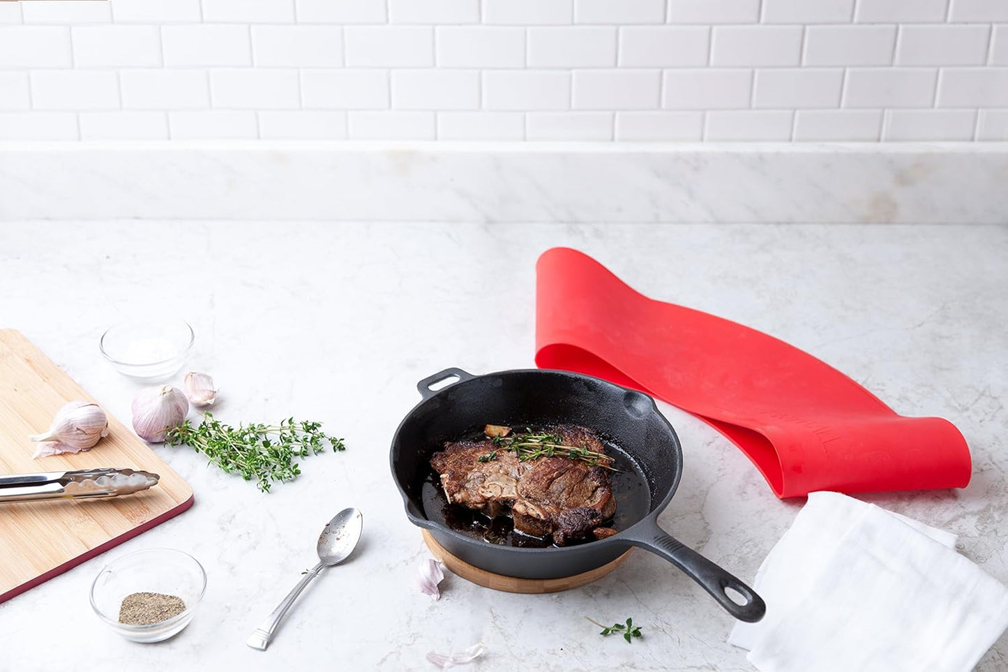 Non-Stick Silicone Frywall Splatter Guard