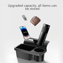 Premium 3-in-1 Car Console Organizer with Cup & Phone Holder