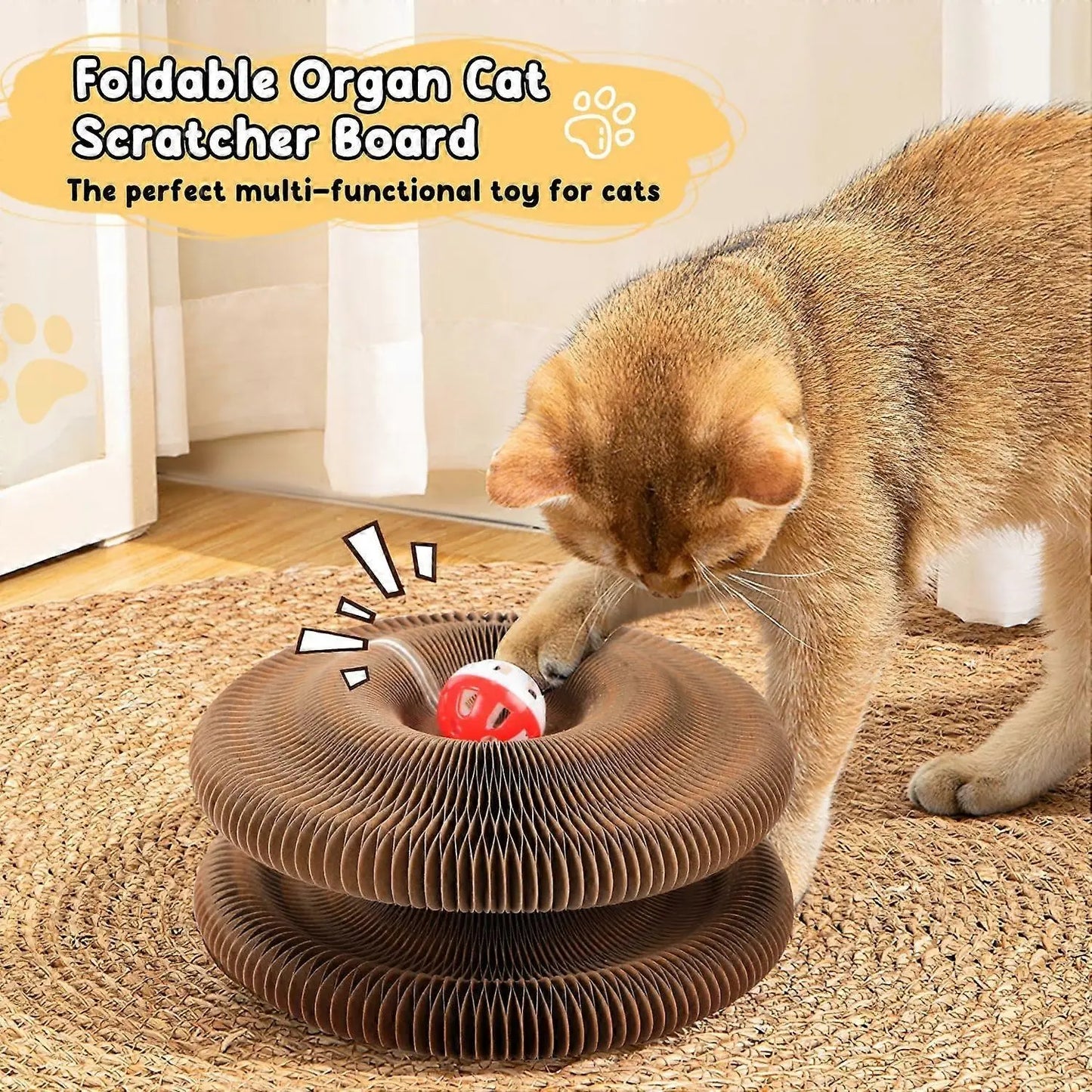 Magic Organ 3-in-1 Cat Scratcher Bed