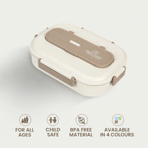 Microwave-Safe Insulated Lunch Box with 5 Compartments Lunchable Food Container with Spoon & Chopsticks