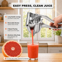 Aluminum Alloy Manual Fruit Squeezer