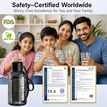 Portable Hydrogen Water Bottle with PEM Technology in 6-Minute Electrolysis for Home Office Travel & Fitness