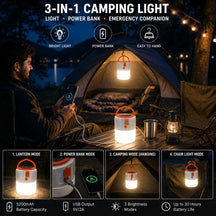 Solar Emergency Light Waterproof LED With USB for Travel, Tents, Indoor