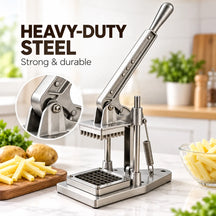 Professional Heavy-Duty Vertical Vegetable Dicer & French Fry Cutter For Uniform Dicing, Chopping, and Slicing.