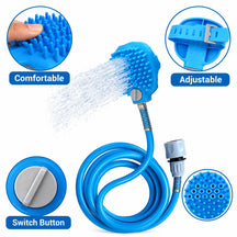 Silicone Adjustable Massage Glove Showerhead Sprayer for Dogs and Cats
