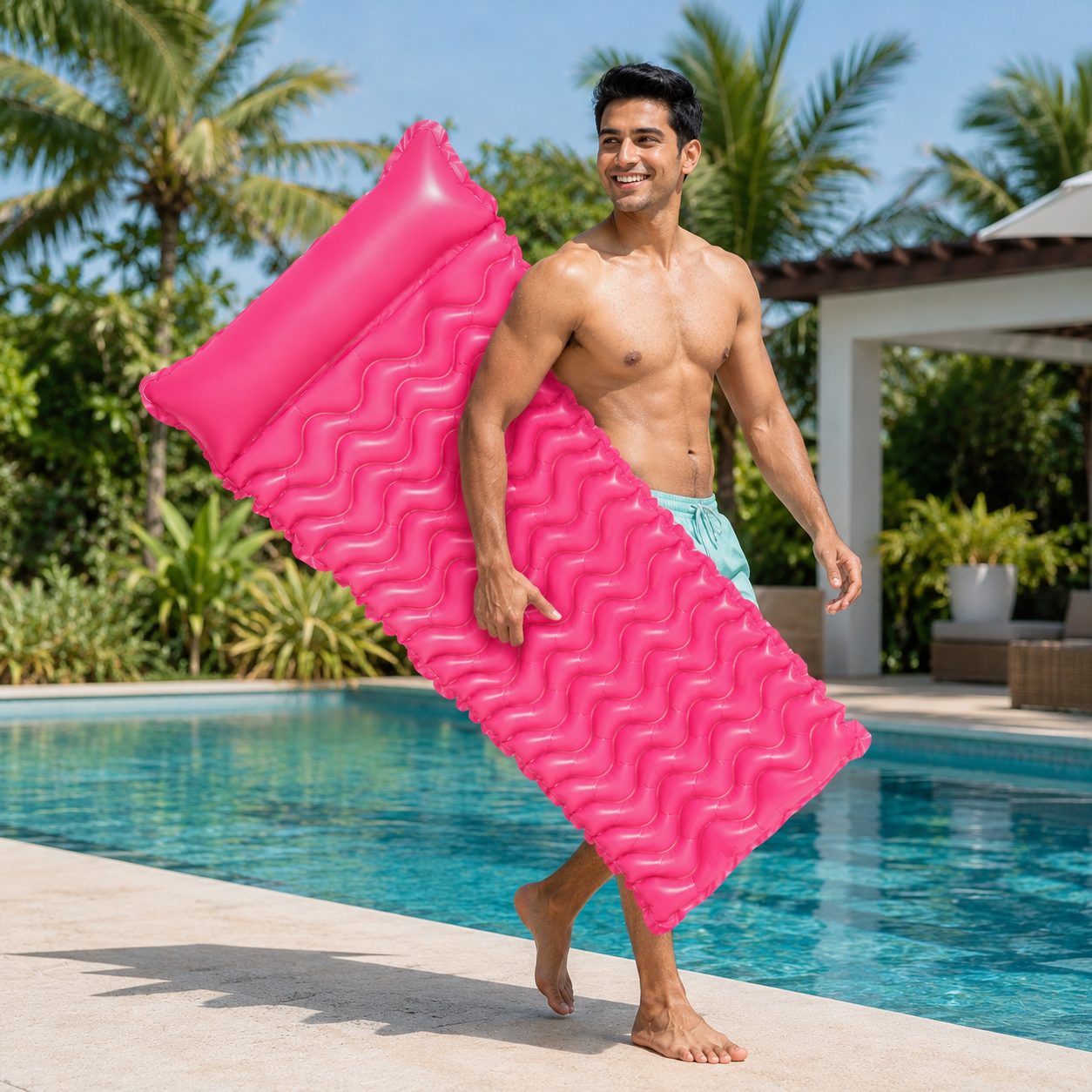 Water Floating Mat | Comfort Ergonomic Sunbathing Air Bed