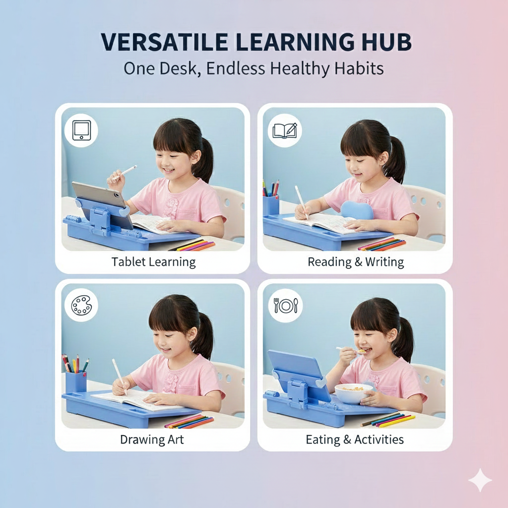 Kids Multi-Purpose Posture Desk – For Better Sitting, Studying & Learning