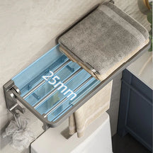 Premium Aluminum Rustproof Drill-Free Bathroom Organizer Rack