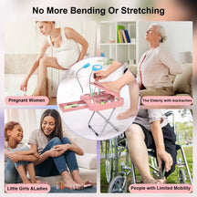 All-in-One Foldable Pedicure Stand with Light, Magnifier & Dryer