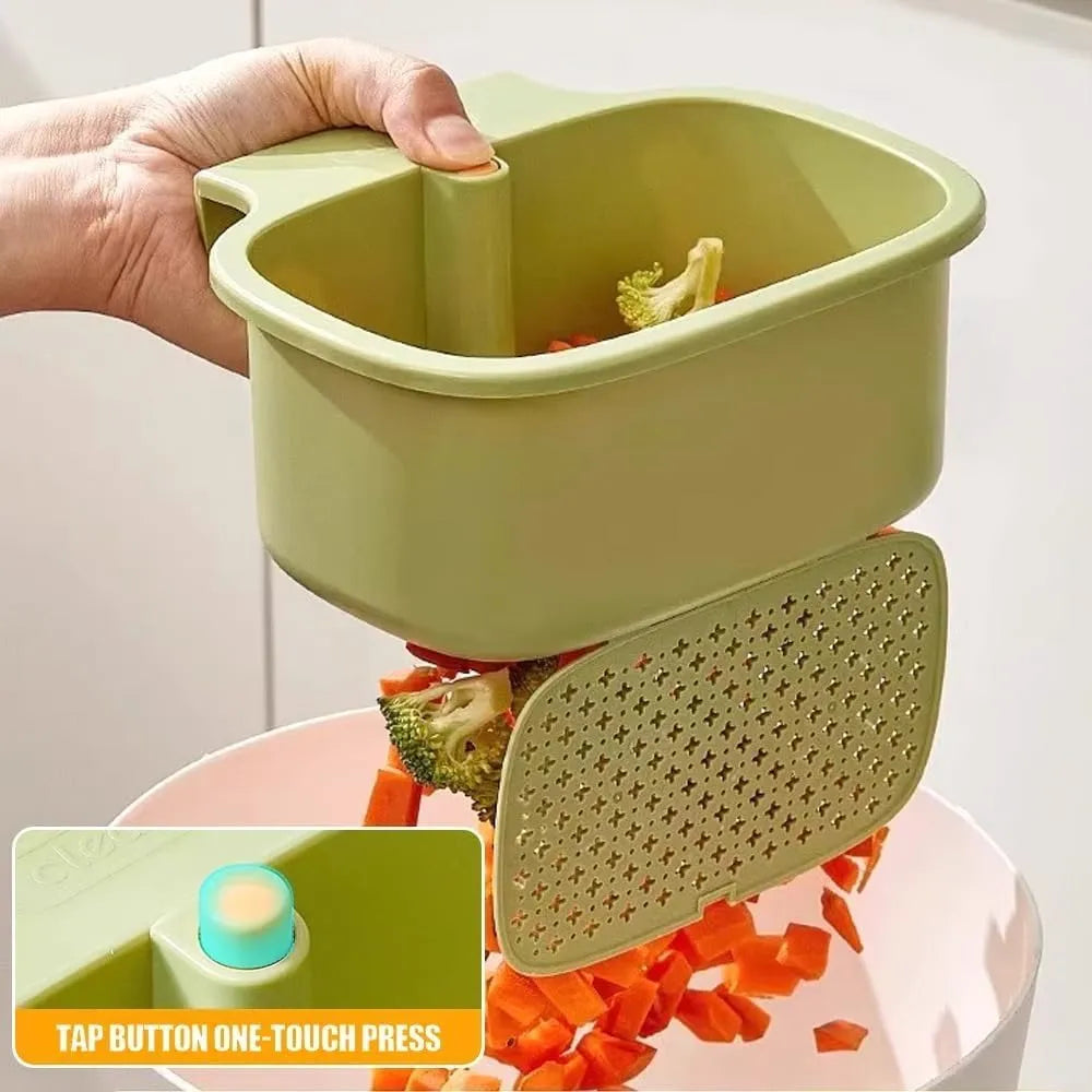 One-Press 3-in-1 Sink Strainer Basket
