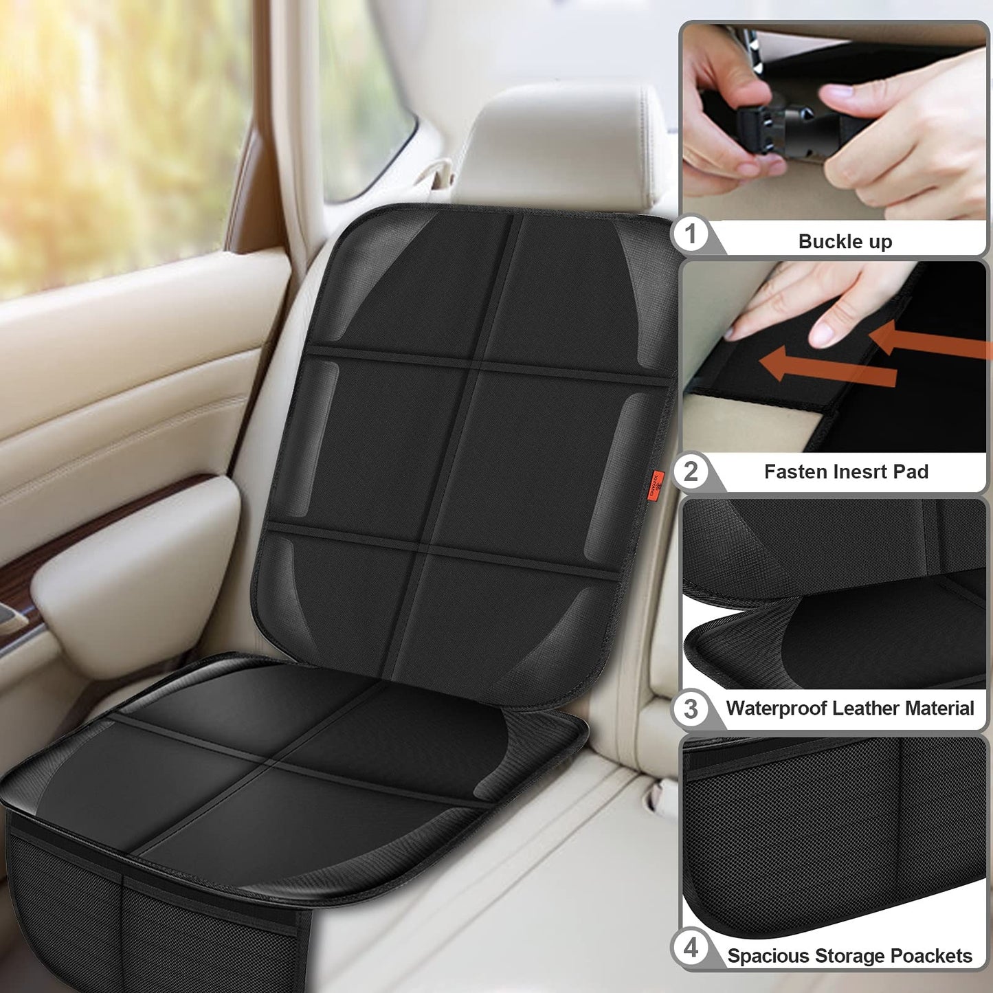 Premium Waterproof Car Seat Protector – Anti-Slip & No Imprints