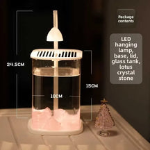 Modern Desktop Aquarium with Soothing LED Light