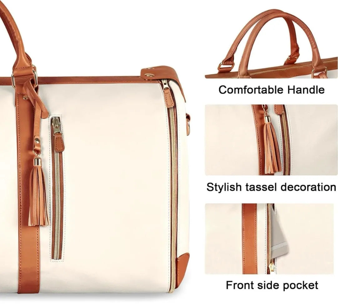 Premium PU Leather 3-in-1 Travel Waterproof Bag