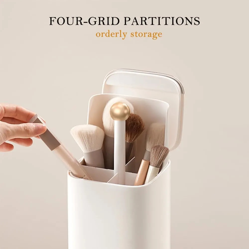 Automatic One-Touch Pop-Up Makeup Brush Organizer