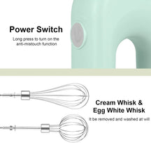 Cordless Mini Electric Hand Mixer – USB Rechargeable
