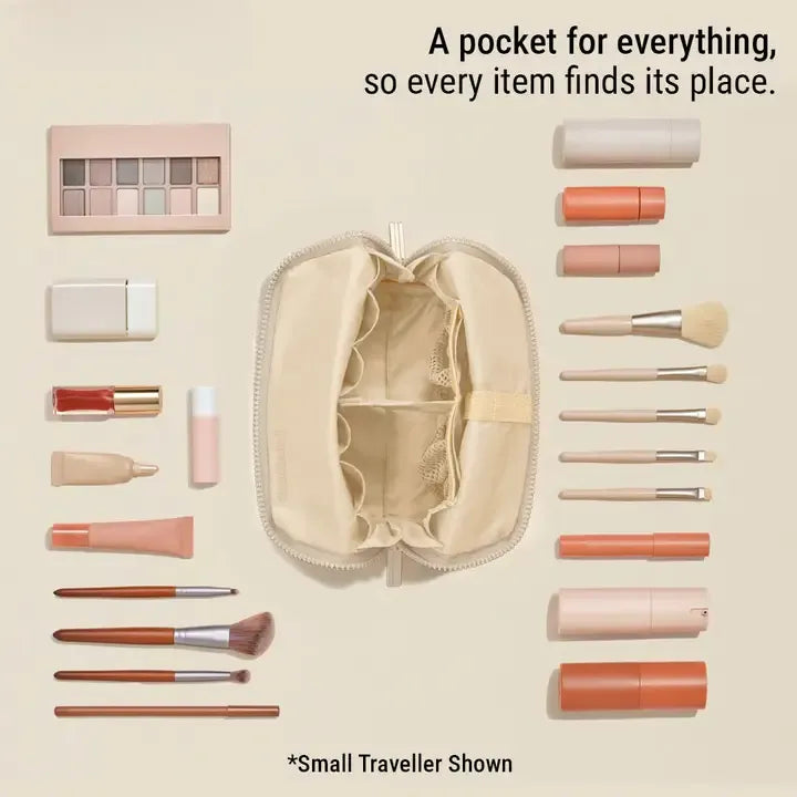 Classic Vegan Leather Makeup Organizer