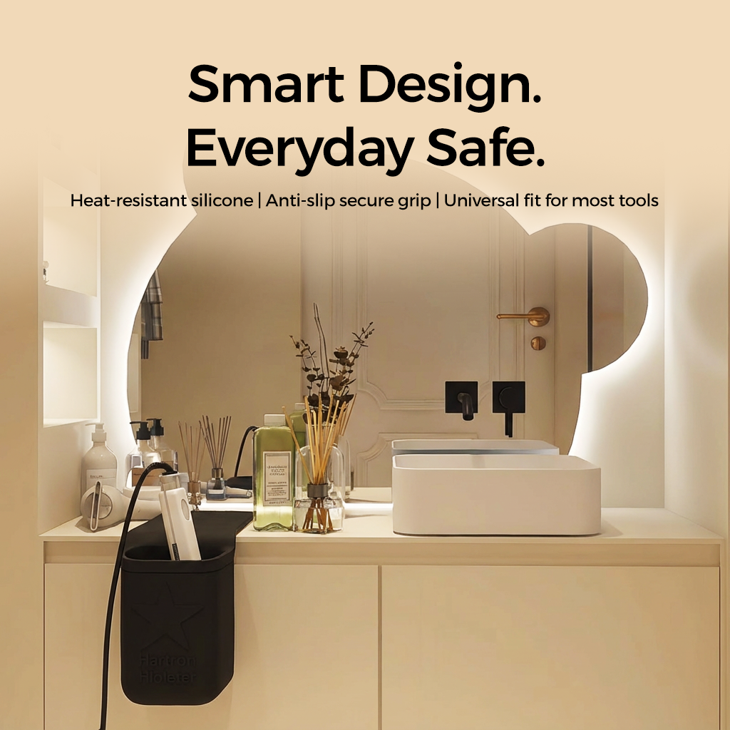 Heat-Safe Hair Tool Holder – No Burns, No Mess