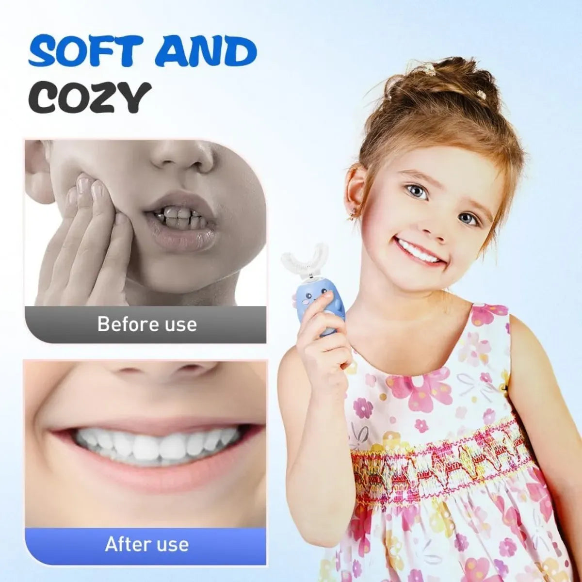 Automatic 360° Toothbrush for Kids – Easy & Safe Full Mouth Cleaning