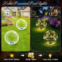 Solar Floating Pool Lights-Glow Ball (Pack of 4)