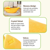 Anxiety Relief Cozy Banana Bed for pets