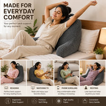 Back Cushion Wedge-Shaped Pillow