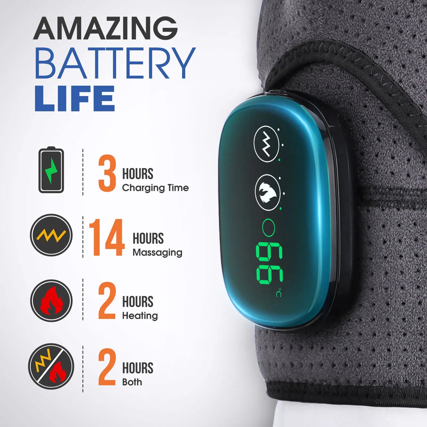 2-In-1 Heated & Vibration Shoulder Pain Relief Massager