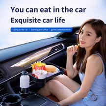 360° Rotatable Car Cup Holder Expander Tray