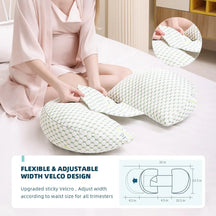 Adjustable Pregnancy Support Pillow for Belly & Back