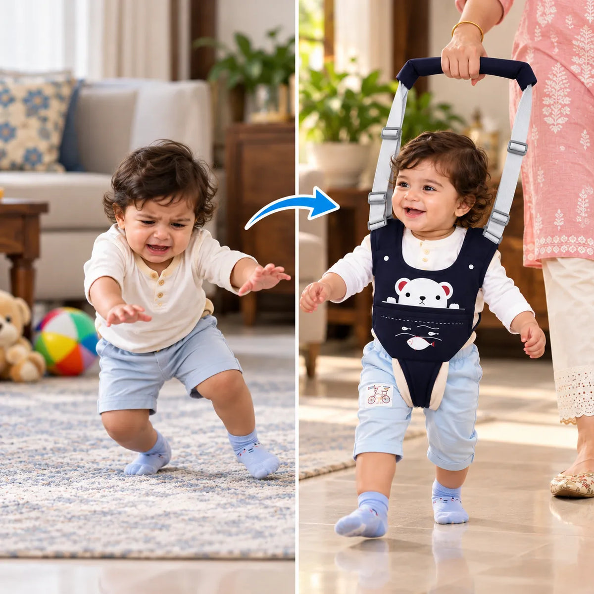 Baby Walking Harness  Infant Toddler Learning Walker for 9-24 Months