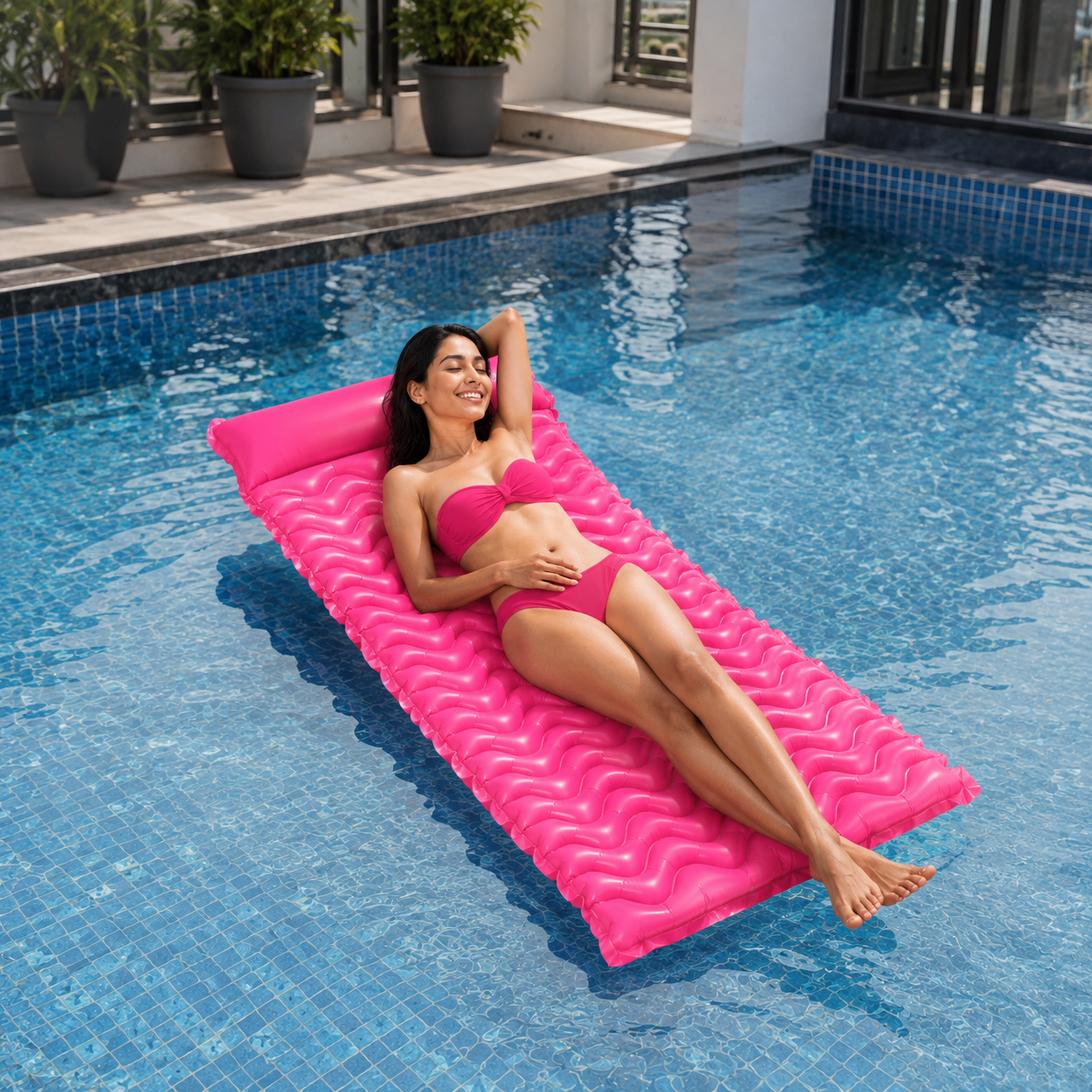 Water Floating Mat | Comfort Ergonomic Sunbathing Air Bed