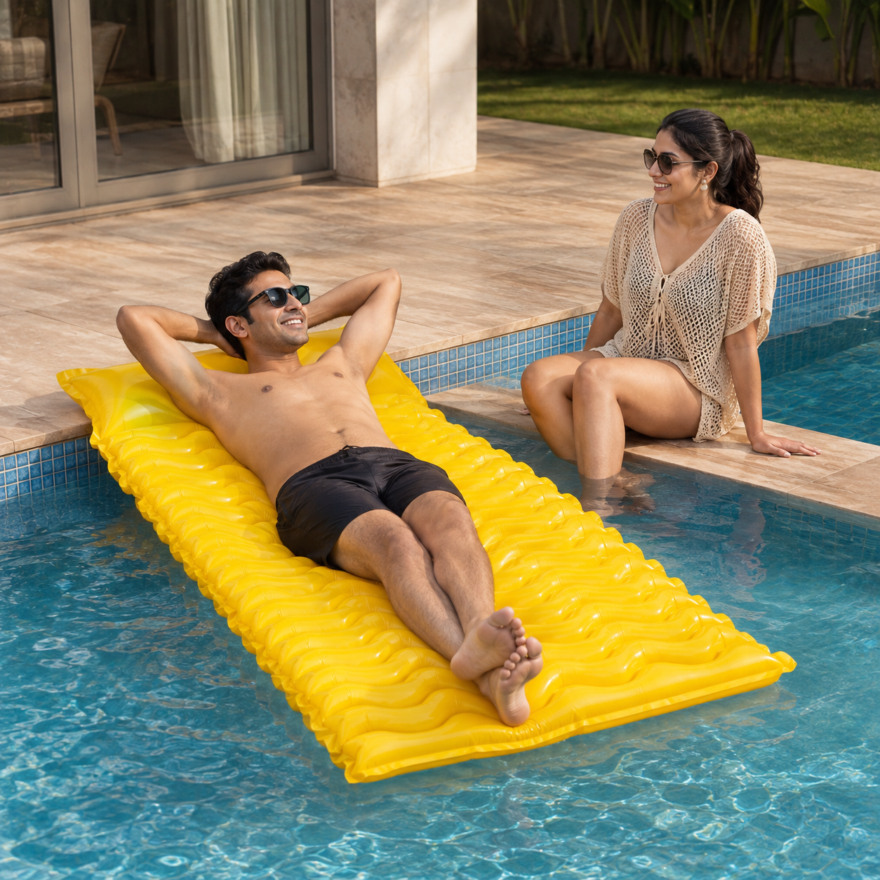 Water Floating Mat | Comfort Ergonomic Sunbathing Air Bed