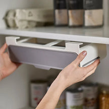 Self Adhesive Under-Shelf Kitchen Cabinet Storage Organiser