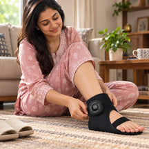 FootEase 3-in-1 Electric Heated Ankle, Foot Compression & Massager