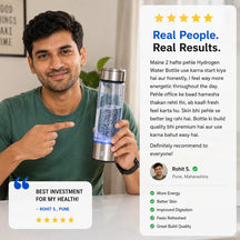 Rechargeable Hydrogen Water Bottle Generator for Exercise, Travel, Home, Office (430ml)