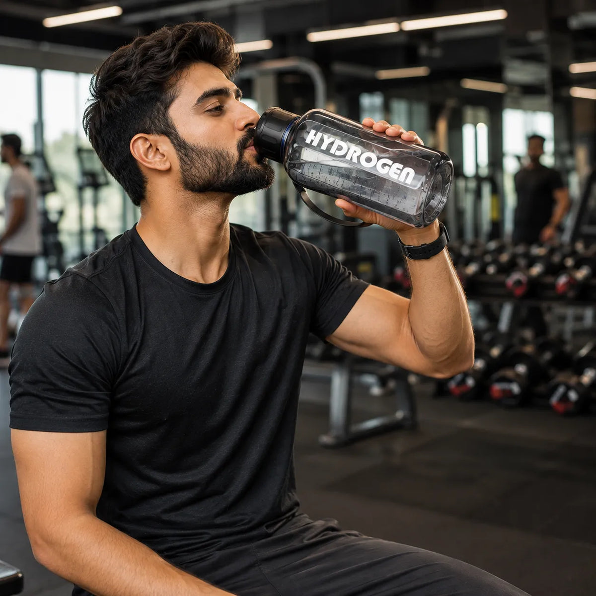 Portable Hydrogen Water Bottle with PEM Technology in 6-Minute Electrolysis for Home Office Travel & Fitness