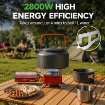 Portable Camping Gas Stove for Travel, Hiking, Outdoor Picnic & Emergency Cooking Use with Storage Bag