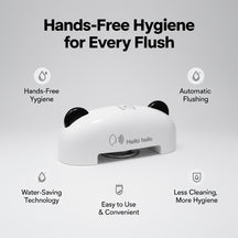 Voice & Motion Sensor Touch-Free Toilet Flusher
