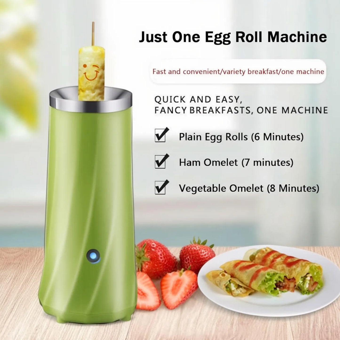 Automatic Egg Roll Maker – Perfect Breakfast in Just 7 Minutes