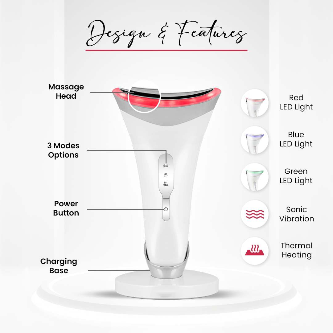 DermaPulse Jawline Sculpting Anti-Aging Glow Therapy Device