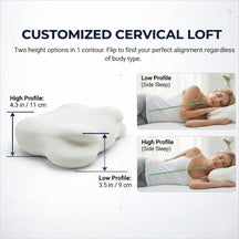 Ergonomic Cervical Memory Foam Pillow for Neck Alignment